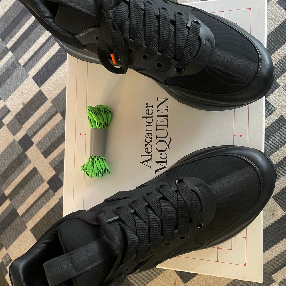 Alexander McQueen Black Sneakers Modern Design